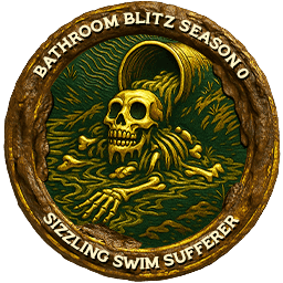 Sizzling Swim Sufferer Dookie Badge